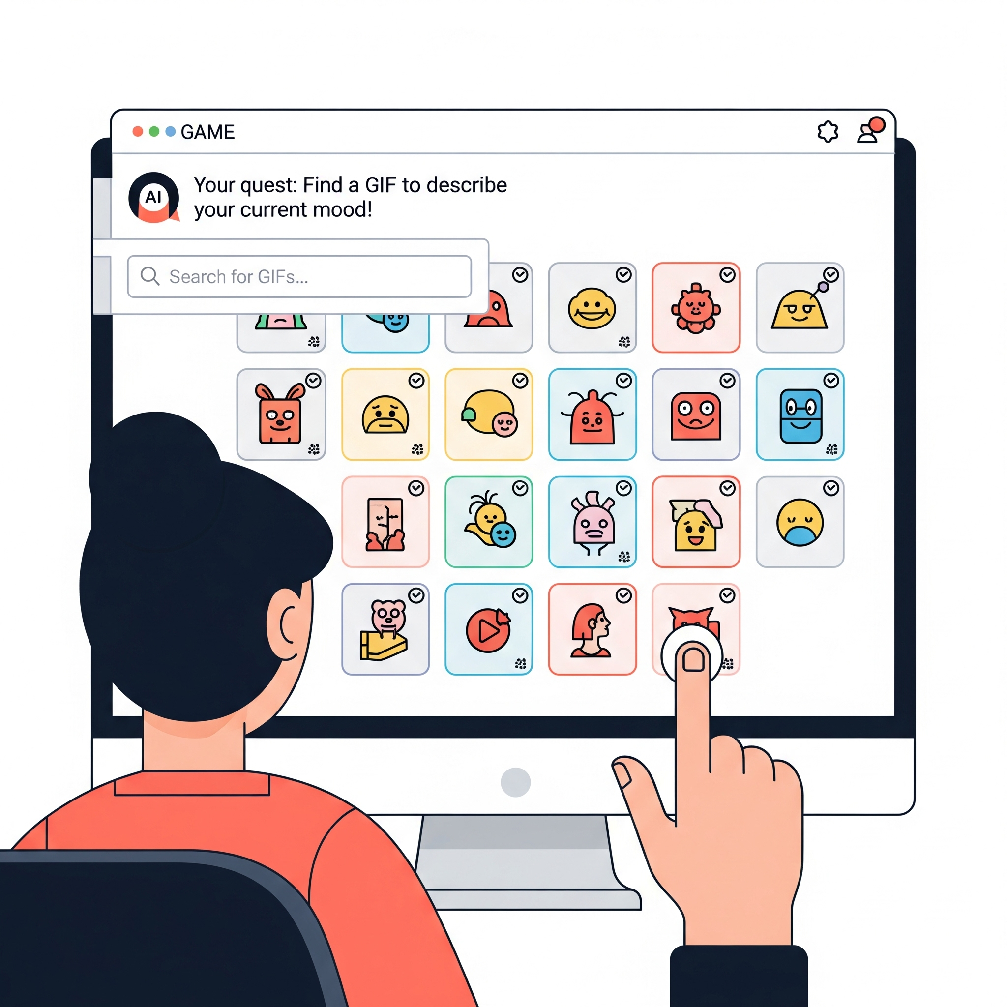 Prompt and GIF Selection