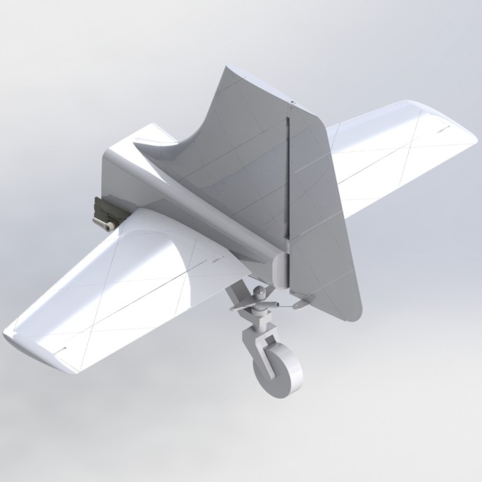 Trapezoidal horizontal tail